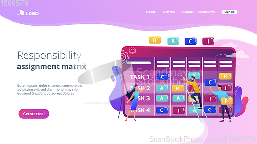 Image of RACI matrix concept landing page.