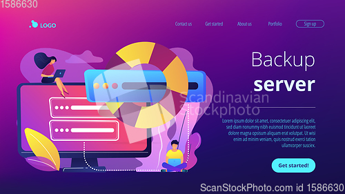 Image of Backup server concept landing page.