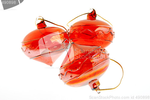 Image of Christmas glass decorations