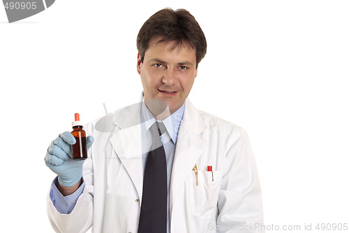 Image of Doctor or vet with medication