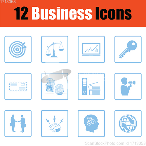 Image of Business icon set