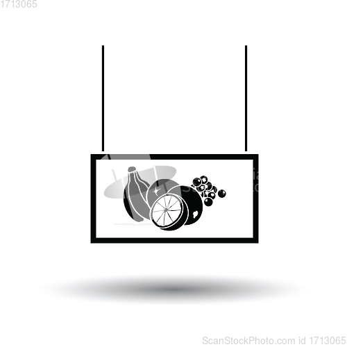 Image of Fruits market department icon
