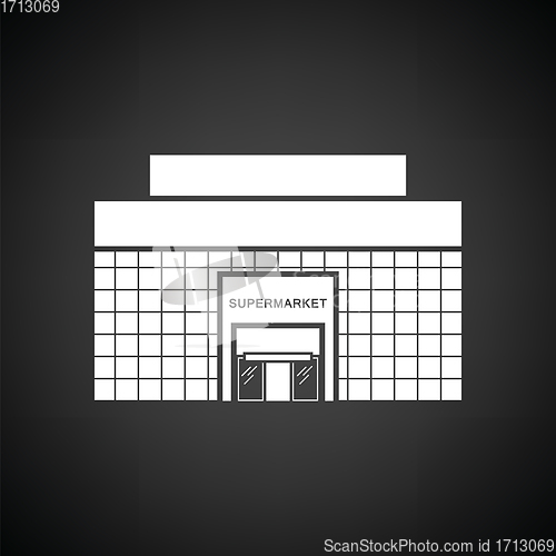 Image of Supermarket building icon
