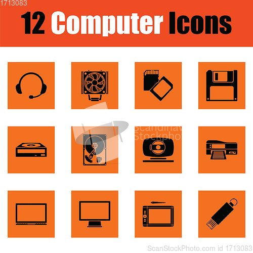 Image of Set of computer icons