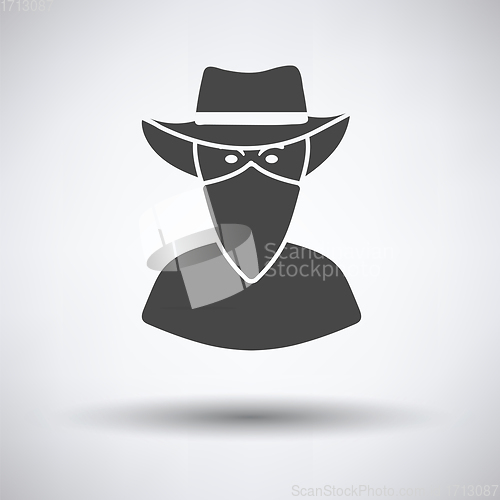 Image of Cowboy with a scarf on face icon