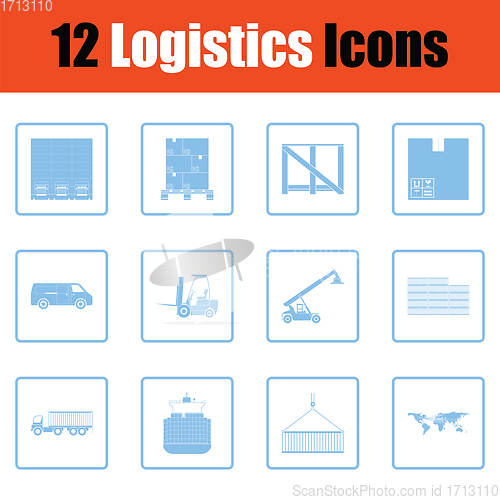 Image of Logistics icon set