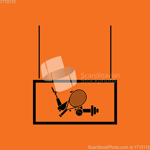 Image of Sport goods market department icon