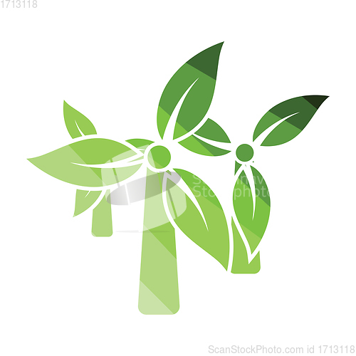 Image of Wind mill leaves in blades icon