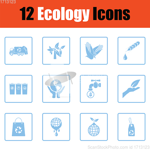 Image of Ecology icon set