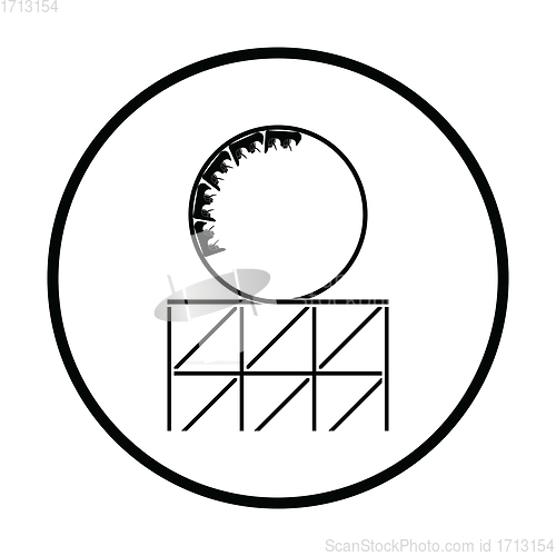 Image of Roller coaster loop icon