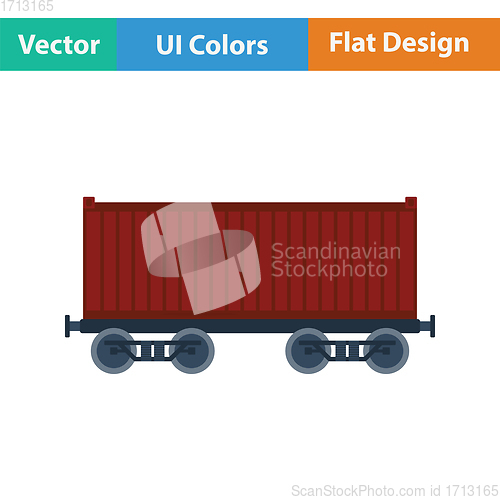 Image of Railway cargo container icon