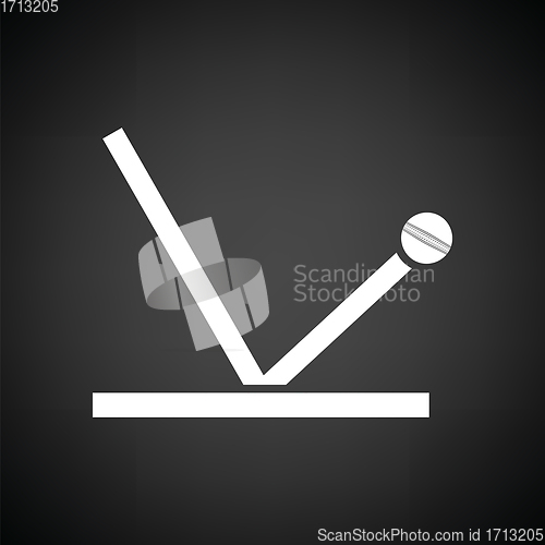 Image of Cricket ball trajectory icon