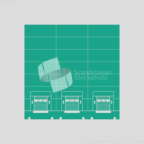 Image of Warehouse logistic concept icon