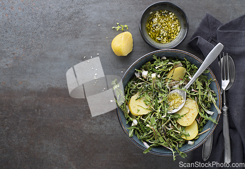 Image of Dandelion salad potatoes