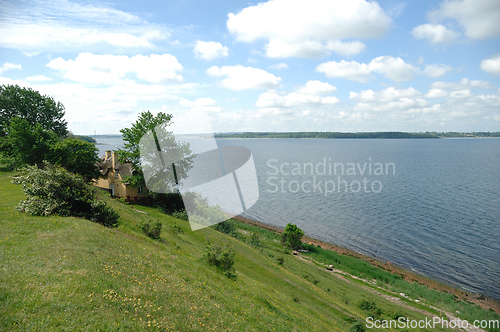 Image of Green Landscape and sea