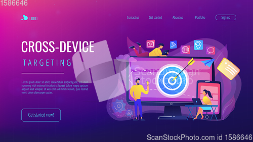 Image of Multi device targeting concept landing page.