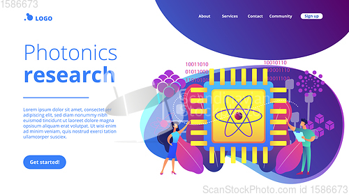 Image of Optical technology concept landing page.