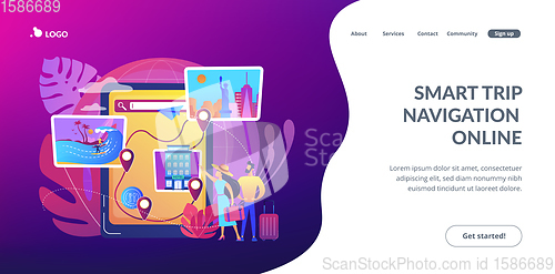 Image of Tour navigator concept landing page