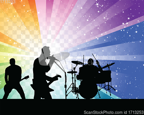 Image of Rock group silhouett