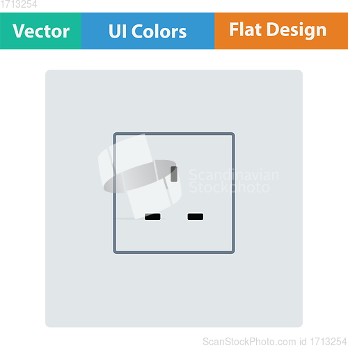 Image of Great britain electrical socket icon