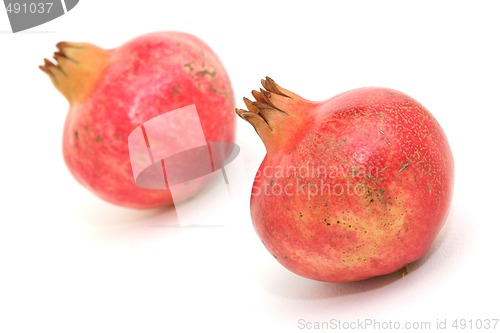 Image of two pomegranate horizontal