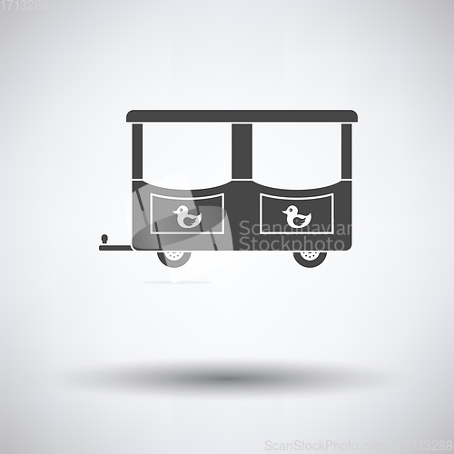 Image of Wagon of children train icon