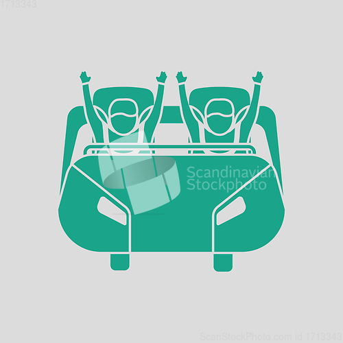 Image of Roller coaster cart icon