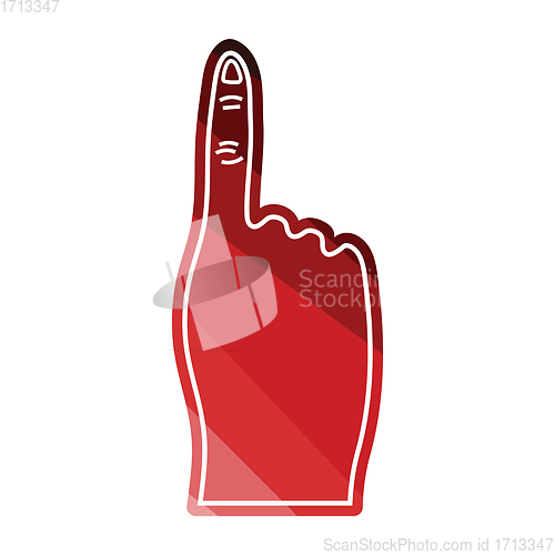 Image of Fans foam finger icon