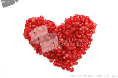 Image of hart of pomegranate