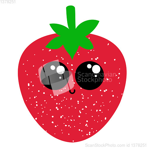 Image of Strawberry, vector or color illustration.