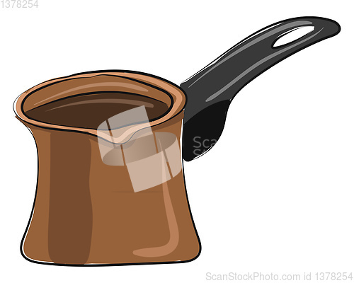 Image of Image of coffee maker - coffee pot, vector or color illustration