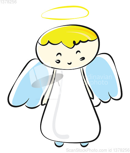 Image of Image of angel, vector or color illustration.