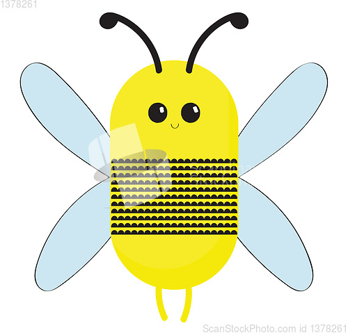 Image of Image of bee, vector or color illustration.