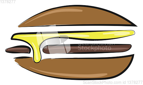 Image of Sandwich icon, vector or color illustration.