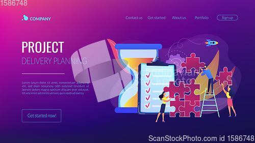 Image of Project delivery concept landing page