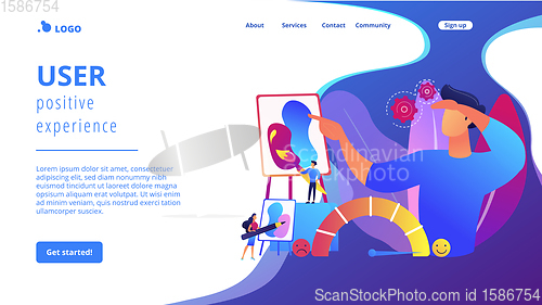 Image of Emotional design concept landing page