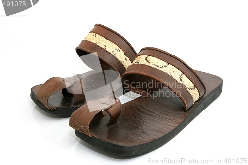 Image of leather slipers