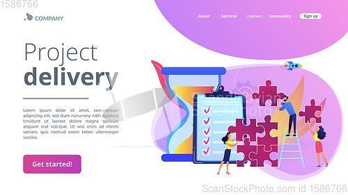 Image of Project delivery concept landing page