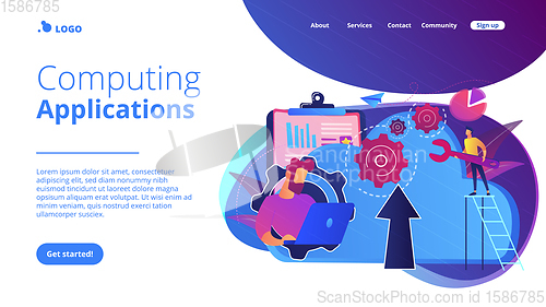 Image of Cloud engineeringconcept landing page.