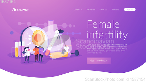 Image of Infertility landing page concept