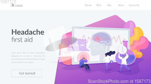 Image of Stroke landing page concept