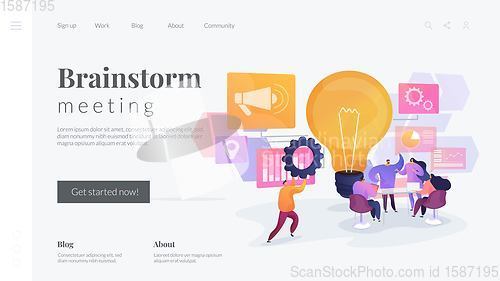 Image of Brainstorm landing page concept