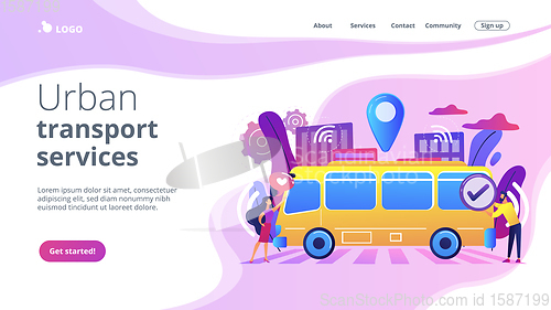 Image of Autonomous public transport concept landing page.