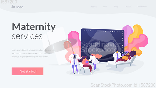 Image of Maternity services landing page concept