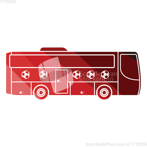 Image of Football fan bus icon