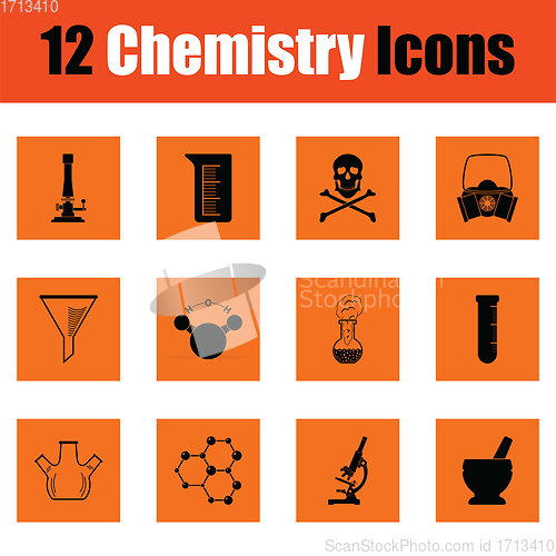 Image of Chemistry icon set