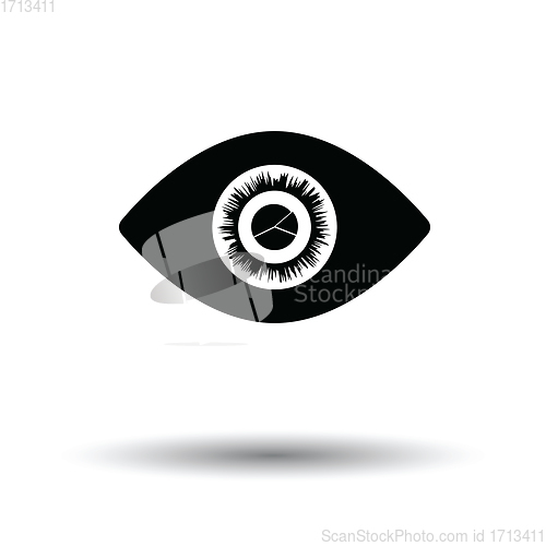 Image of Eye with market chart inside pupil icon