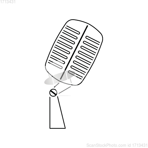 Image of Old microphone icon