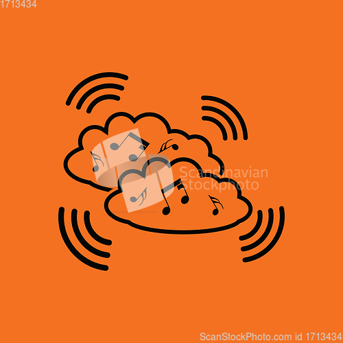 Image of Music cloud icon