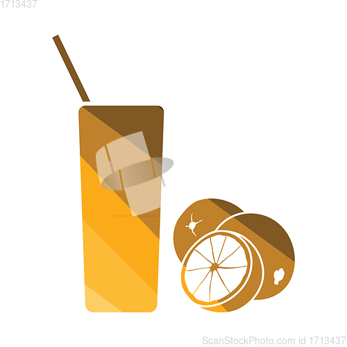 Image of Orange juice glass icon